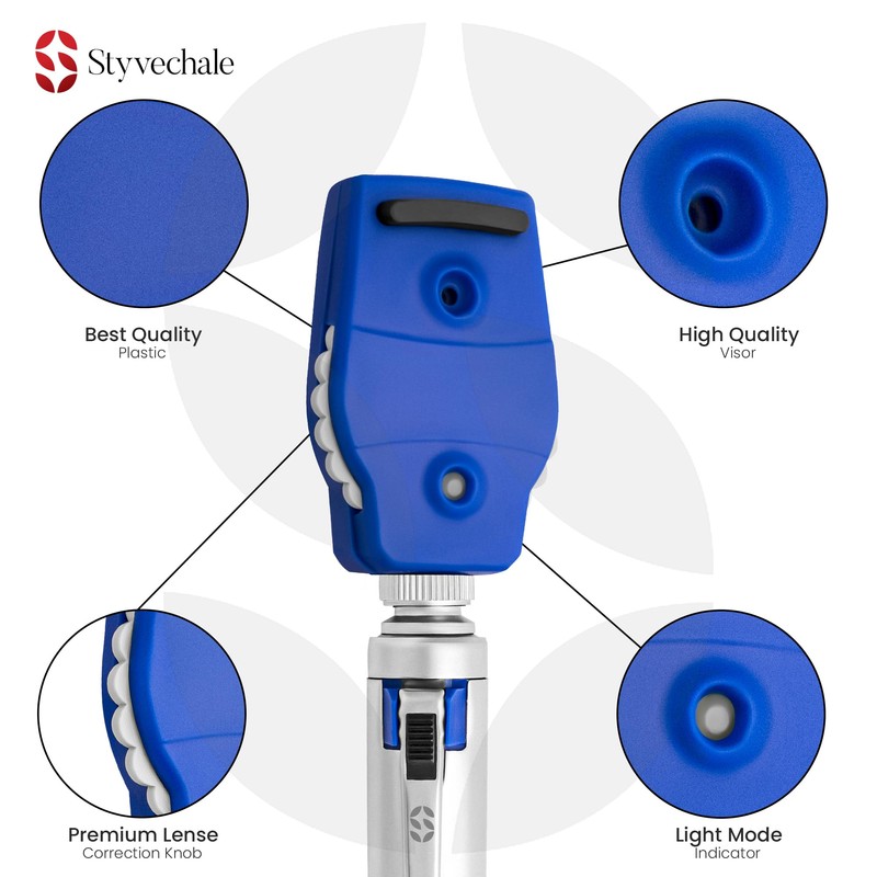 Mini Portable ENT Diagnostic Fiber Optic Otoscope Pocket Kit with