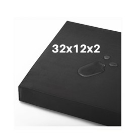 Bench Cushion 32x12x2 inches, Strengthen Waterproof Outdoor Seat Cushions, High-Density Bench Pad, Detachable Cover Cushion for Bench, Outdoor Cushions for Patio Garden Swing Furniture - Black