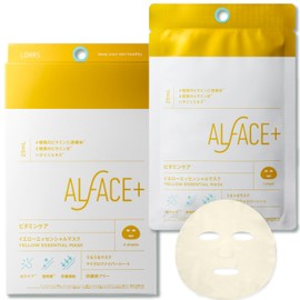 【Renewal】Alface (Orfes) Yellow Essential Mask, 4-Piece, Vitamin Care, Moisturizing Mask, Preservative-Free, Face Pack