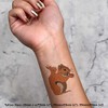 Azeeda 4 x 'Nussiges Eichhörnchen ' Temporäre Tattoos - Wasserfest,