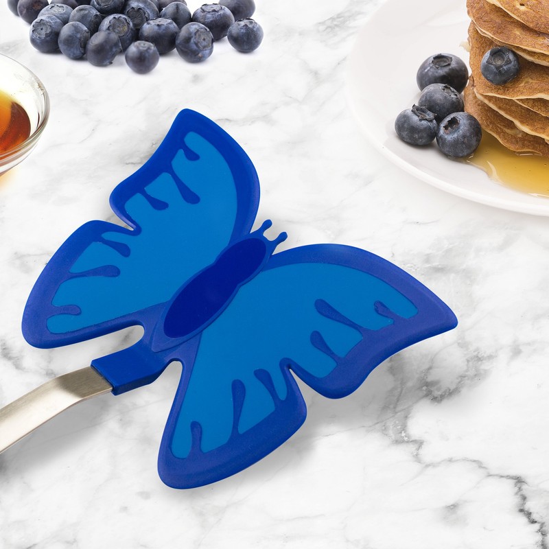 Tovolo Spatulart Espátula volteadora flexible de náilon con motivo de