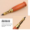 Mnuizu Adjustable Japanese Screw Punch, 6 Tip Sizes Adjustable Screw