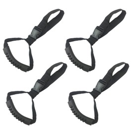 NABESHI Car Handle, Entry and Exit Aid, Grip, Handrails, Elderly, Retrofit (Black, 4 Pieces)