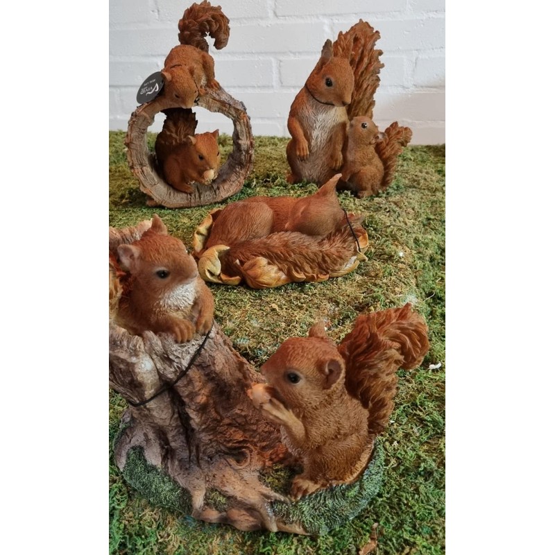 Real Life Running Red Squirrel | Resin Decoration for Home
