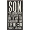 Primitives By Kathy Box Sign, Son You are Loved