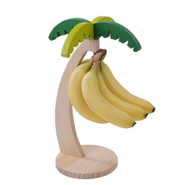 Pure Seek Banana Holder Banana Stand Hanging Banana Hanger Tree with Stainless Steel Hooks for Kitchen Countertop