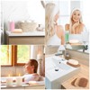 90 Pcs Soap Saver Set Including Wooden Dish, Exfoliating Bag,
