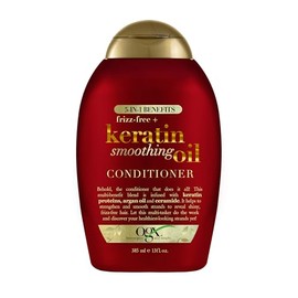 OGX, Acondicionador Strengthening and Smooth Extra Strength Keratin OIl, Fortalece y Suaviza con Aceite de Queratina, 385 ml