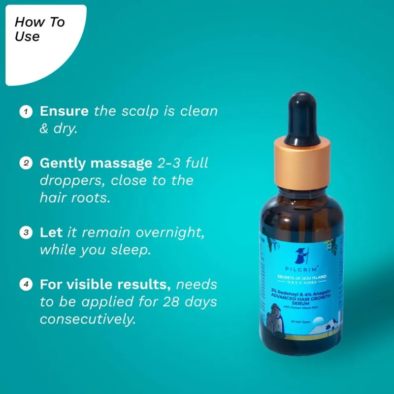 Sérum Pilgrim Advanced Para El Crecimiento Del Cabello