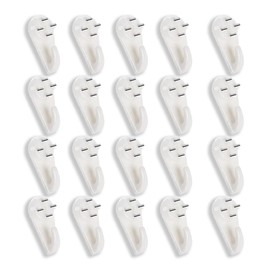 Concrete Wall Hooks，20pcs Invisible Nail Hangers, No Damage Wall Picture Hanger ， Powerful Concrete Hard Wall Drywall Picture Hooks Non-Trace Hanging Hook for Picture Photo Frame Clock Hangers
