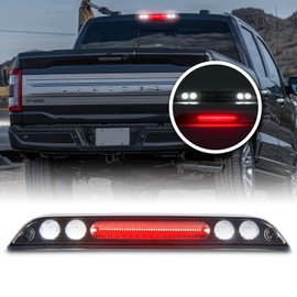 Gempro LED 3rd Brake light for Ford F150 High Mount Stop light Cargo light Rear Cab Roof Center Tail Third Brake Light, Smoke Lens (2015-2020 F150)