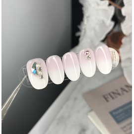 Wedding Ver Heart Thumping Pink White Gra - Short Square / 웨딩ver심쿵핑크화이트그라 - 숏스퀘어