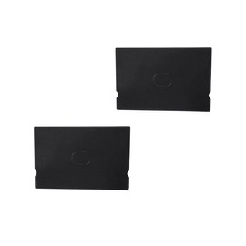 ledomec Set of 2 End Caps Black for LED Profile AufBAU-17 Flat