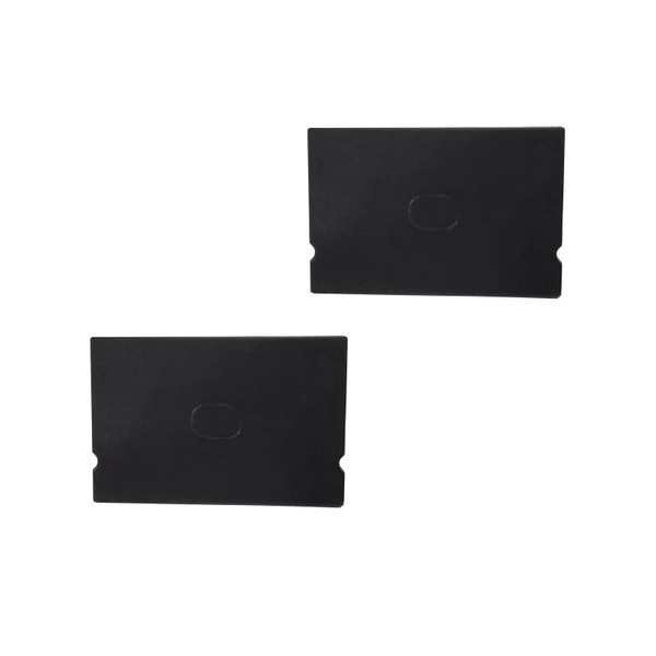 ledomec Set of 2 End Caps Black for LED Profile