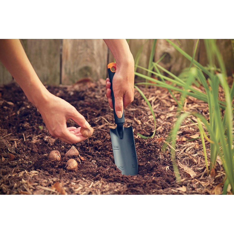 Fiskars Ergo 1027018 Plant Trowel, Length 30 cm, Stainless Steel