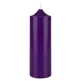 Mega Candles 1 pc Unscented Solid Bell Top Purple Pillar Candles, Hand Poured Premium Wax Candle 2 Inch x 6 Inch, Home Décor, Wedding Centerpieces, Occasions, Events, Festivities, Memorials, Altar
