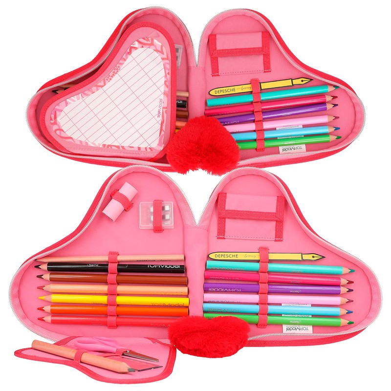 Depesche 12260 TOPModel One Love Filled Heart Pencil Case in