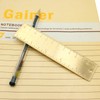 1Pcs 12cm Straight Brass Ruler, 120mm /4 Inches Metric Dual