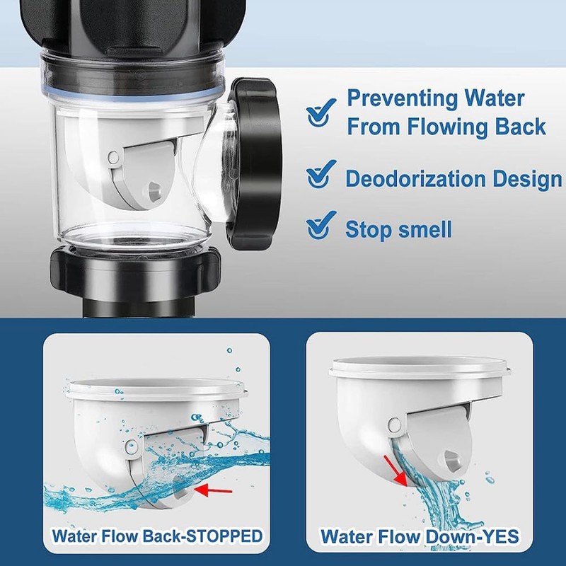Drain Pipe Kit for Sink Drain, Siphon Odour-Proof Sink Drain