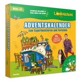 FRANZIS 67165 Dandelion Advent Calendar for Experimenting and Research, 24 Exciting Projects for the Christmas Season, for Children from 8 Years: Experiments and Knowledge on Nature, Environment and