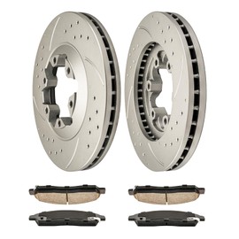 PHILTOP Front Brake Pads and Rotors kit Fit for Isuzu 2006 i-280, 11” Brake kit Front Brakes Rotors Automotive Replacement Brake kits