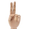 Flexible Wooden Hand Model Moveable Wooden Artists Manikin Hand Figure