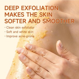 Turmeric Body Scrub, Gentle Body Exfoliator Scrub, Deep Cleansing Skin Care, Long Lasting Hydration, for Body Hand Foot Bikini Area, Smooth & Moisturized Skin for Women and Men(280ML/ 9.9 oz)