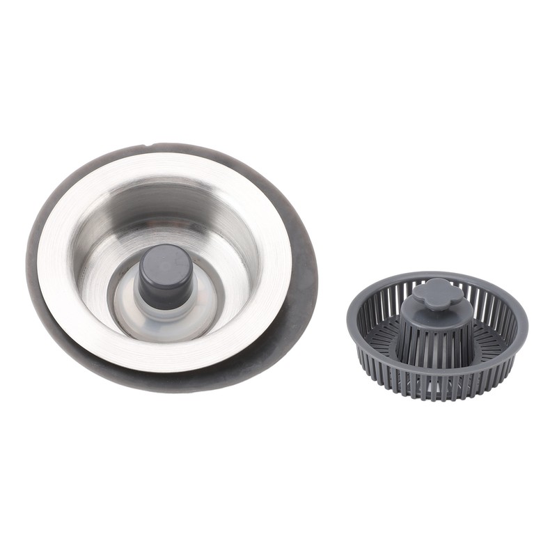 Kitchen Sink Drain Strainer Stopper Set Prevents Clogging 2 in
