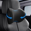IQQI Car Neck Pillows,Pure Memory Foam, Professional 3D Design Car
