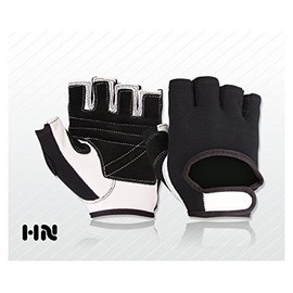 Make or Break Fitness Training Leather Gloves (044) Weight lifting Gym Cycling All Sports (Medium)