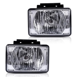 ALLGOOD Fog Lights Assembly w/o Bulbs,Compatible with Chevy Colorado/GMC Canyon 2004-2012, Bumper Fog Light Lamp Replacement Left & Right Clear lens 1Pair