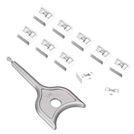 10PCS USB-A Port Blockers with 1 Keys-Removable Type-A Data Protection - Dust & Moisture Resistant Shield for Laptops, PCs, Gaming Devices & Tamper Protection (White)