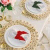 PATIKIL Napkin Rings Bow, 12 Pcs Velvet Napkin Holder Ring
