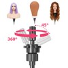 Pet Baby Mannequin Head Stand, Adjustable Wig Stand, Reinforced Metal