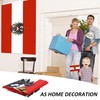 1 Austrian Flag with 3 Small Hand Waving Austrian Flags,