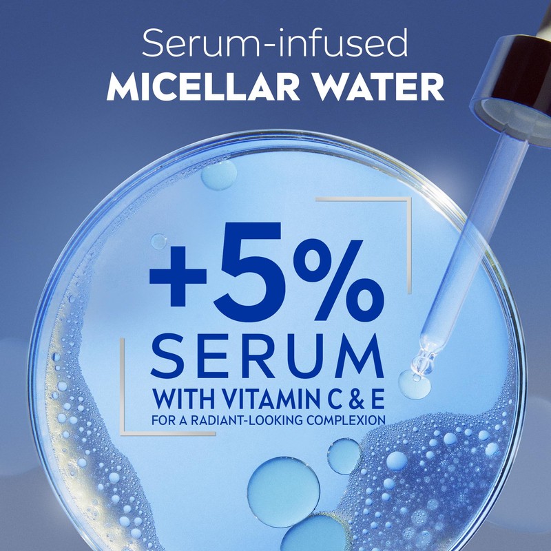 NIVEA Skin Recharge Micellar Water for Tired-Looking and Sensitive Skin,