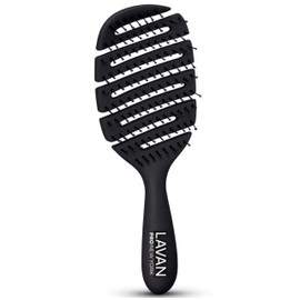LAVANPRO New York Flex Detangling Hair Brush (Black)