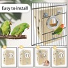 kathson Parakeet Nesting Box Transparent Bird House Bird Nest Box