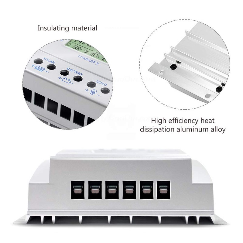 80A Solar Charge Controller, 12V 24V Solar Controller 80A for