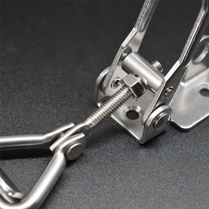 NNNJunhua Thickened Stainless Steel Toggle Latch Clamp Horizontal or 90
