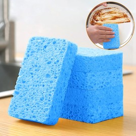 24 - Pack Non-Scratch Scrub Sponges - Sponges for Dishes and Washing Dishes, Cleaning Sponges for Kitchen Home and More（Blue）