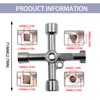 Oykrueats Universal Key, Square Key, Multifunctional, Cross Control Cabinet Key,