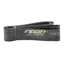 Rippin Moto 14 Inch x 1 Inch Motorcycle Rim Strip (14" x 1"), Durable Rubber, Tube Protection with Valve Stem Hole - Replacement for Worn or Damage Rim Strips