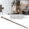 Elderly Wenge Walking Stick Elegant Ergonomic Detachable Round Grip Walking