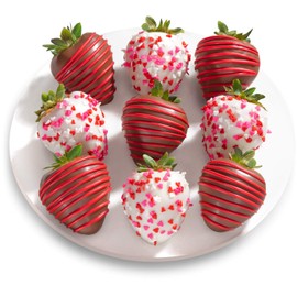 A Gift Inside Love Bites Dipped Strawberries - 9 Fun Size Berries