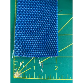 2" blue polypro webbing by the yard diy sewing camping belt straps