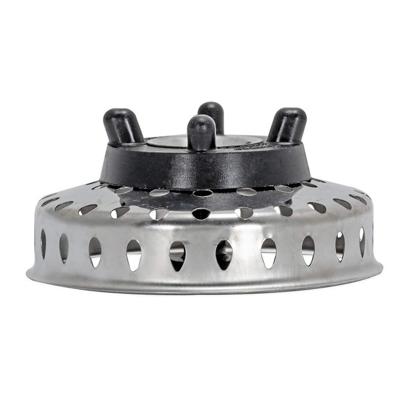 EZ-FLO Replacement Basket, Rubber Pronged Bottom, Stainless Steel, Fits 3-1/2