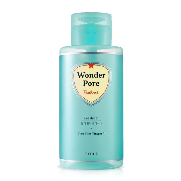 ETUDE HOUSE Wonder Pore Freshner 500ml (16.9 fl. Oz) | Refreshing Pore Care Toner with Upgraded Peppermint Vinegar That Cleanses Ultra Fine Dust