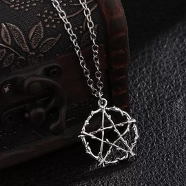 Protection Ward Jewelry Ritual Kit — Full Kit with Necklace Included:_Pentagram Necklace