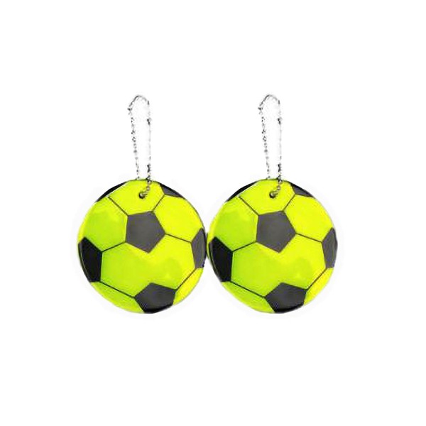 Bellarino Reflective Key Chain, Reflector, Keychain Set, Soccer Ball, Fluorescent,